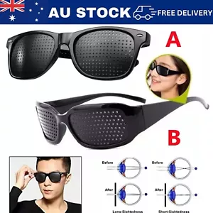 1 Pack Pinhole Glasses Eyesight Vision Correction Eye Exercise Anti-Myopia Holes - Picture 1 of 15