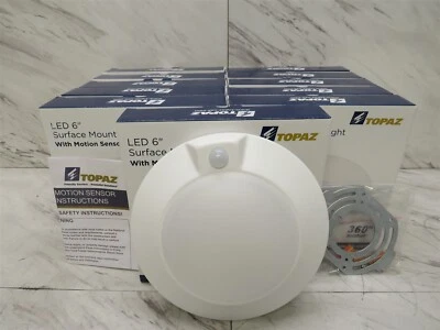 LOT of 11 (6"LED Surface Mount Disk Light) With Motion Sensor  - Image 1 of 4