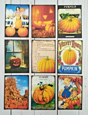 9 Estilo Retro Otoño~Hecho a Mano~Tarjetas Cartas de Bolsillo~Libros de Recortes~Diarios Basura~Artesanías Foto 1 de 3