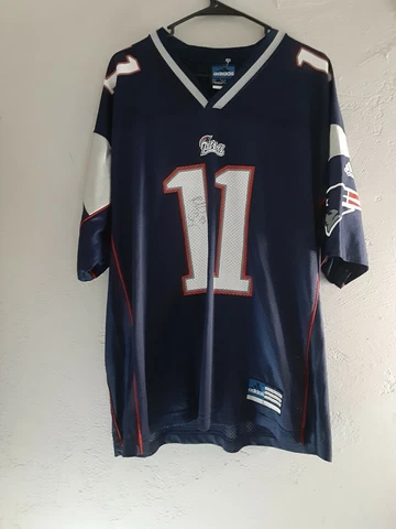 Richard Seymour Signed Drew Bledsoe  Reebok Jersey L Cover