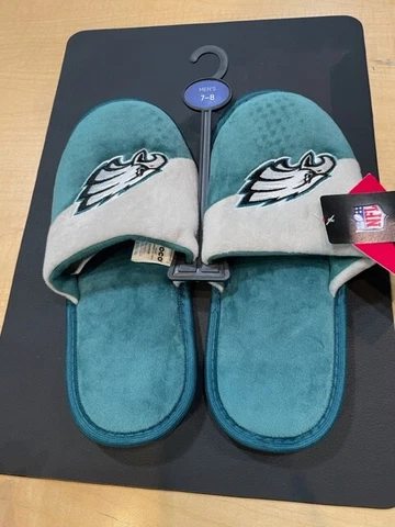 Philadelphia Eagles Mens Foco NFL Team Color Block Slippers Cover