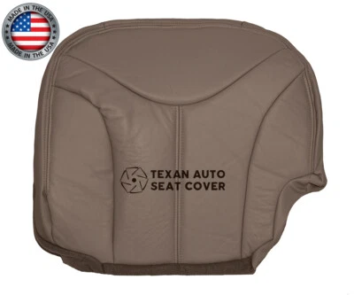 2002 GMC Sierra 2500HD расширенная кабина SLT SLE драйвер низ кожаный чехол на сиденье желтовато-коричневый - Изображение 1 из 4