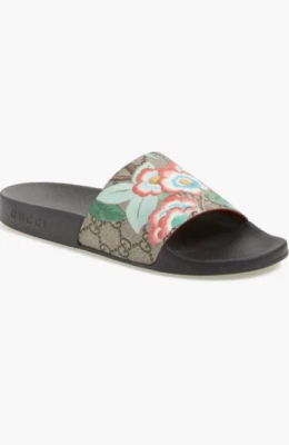 Nuevo en caja Nuevo Gucci Mujer T.GG Supreme Mariposa Floral Goma Slides Sandalias 34 35 Foto 1 de 4