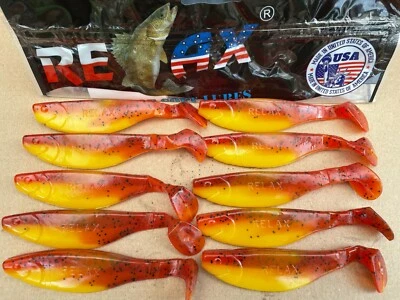 10 Gummifische Relax Kopyto 4 River 10cm ab 0,80€/St. NEU  Set 133 - Bild 1 von 2