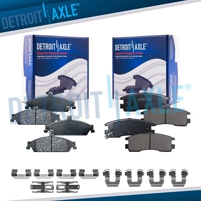 Pastillas de freno delanteras traseras de cerámica con hardware para Oldsmobile Alero Pontiac Grand Am Foto 1 de 4