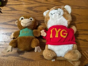 Shirt Tales Vintage TYG The Tiger 11” Plush @ Bogey The Orangatun 8” Plush - Picture 1 of 9