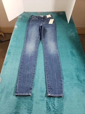 Универсальная нить джинсы размер 00 длиной женщин синий эластичной брюки высоты узкие новый с Ярлыками - Изображение 1 из 4