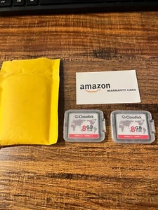 2 x Cloudisk SD Card 8GB Memory Card - Photo 1 sur 4