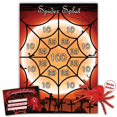 UKPG Halloween Party Game - SPIDER SPLAT | Unlimited Players | Winner Certificate