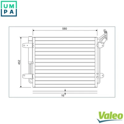 CONDENSER AIR CONDITIONING 814091 FOR VW TIGUAN/TIGUAN/LIMITED/SUV CAWA 2.0L - Image 1 of 4