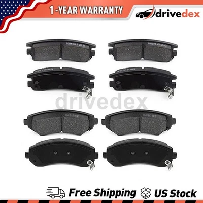 Front Rear Semi-Metallic Brake Pads Fits 2002 2003 2004 Chevrolet Venture_DV - Image 1 of 4