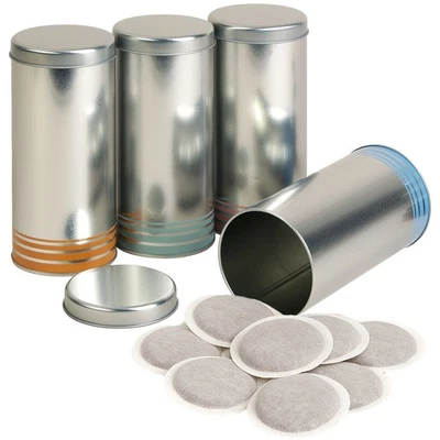 4x Set Kaffeepaddose Vorratsdose Paddose für Senseo Tchibo Kaffeepads Dose Pad - Bild 1 von 4