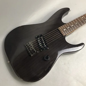 ESP Orden Personalizada Transparente Negro 1989 Usado Cuerpo de Ceniza Cuello de Arce con Estuche Rígido - Imagen 1 de 11