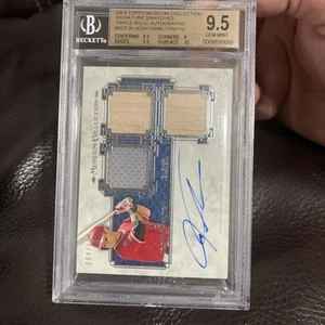 2014 Topps Museum Collection Josh Hamilton Signature BGS9.5 - Picture 1 of 2