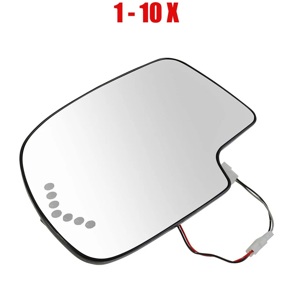 Espejo retrovisor térmico izquierdo vidrio señal de giro apto para 03-07 Chevy Silverado GMC 1-10 PIEZAS Foto 1 de 4