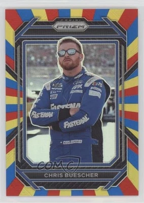 2023 Panini Prizm Rainbow Prizm /24 Chris Buescher #62 - Image 1 of 2