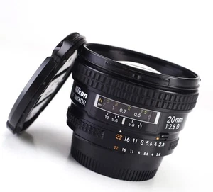 Nikon 20mm F2.8 D AF Autofocus Prime Nikkor Lens For Nikon DSLR's F&R Lens Cap - Picture 1 of 16