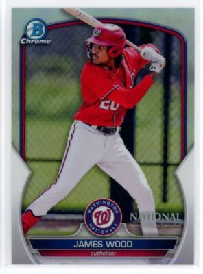 2023 Bowman Chrome National Convention James Wood Washington Nationals #MLB-37 - Image 1 of 2
