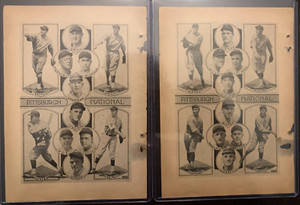 1927 Spalding PITTSBURGH PIRATES Joe Cronin, Waner Stuffy McInnis TEAM 5"x7"