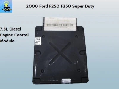 Módulo de control del motor diésel SD Ford F250 F350 2000 XU7F12A650AB REMAN Foto 1 de 4