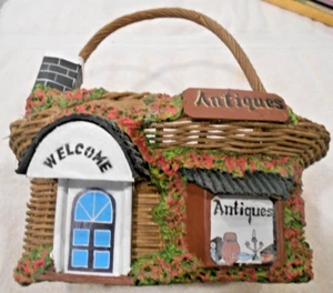 "Antiques Store" Basket with Handle, #10/27, Handmade from British Columbia - Picture 1 of 3