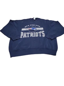 Vtg 90's Salem Sportswear New England Patriots Crew Neck Pullover Sweatshirt XXL - Picture 1 of 5