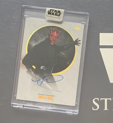 Star Wars Stellar 2017 Ray Park As Darth Maul Silver Autograph Auto /40 - Image 1 of 4