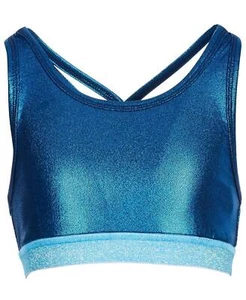 Ideology Big Girls Shiny Sports Bra - Picture 1 of 5