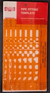 NEW USA Made Koh-I-Noor 830049 Pipe Fitting Drafting Template,Same as Berol R-49 - Picture 1 of 1