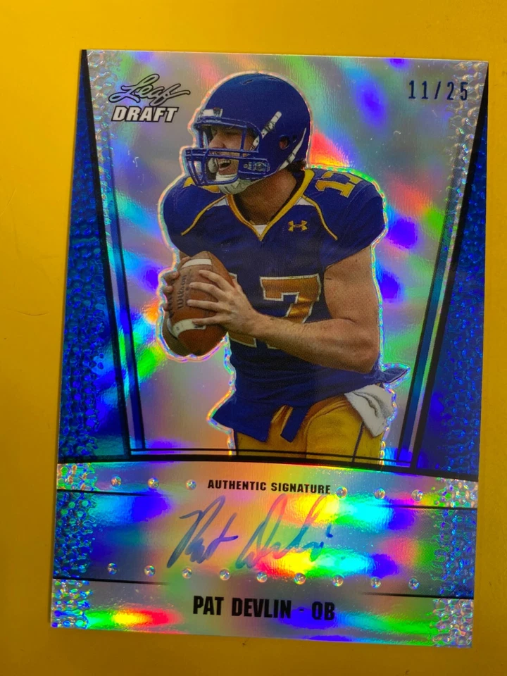 D55896  2011 Leaf Metal Draft Prismatic Blue #RCPD1 Pat Devlin #11/25 - Image 1 of 1