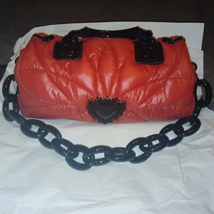 DOLCE & GABBANA DEVOTION, Nylon Crossbody Shoulder Bag Large Red & Black - Picture 1 of 12