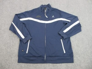 Jordan Sweater Mens Adult Extra Large Blue Jumpman Logo Zip Casual Sweatshirt - Picture 1 of 14
