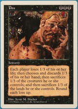 Pox 5th Edition NM Black Rare MAGIC THE GATHERING MTG CARD (ID# 241431) ABUGames