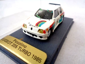Piccolino Peugeot 205 Turbo 1985 White Metal Car Kit 1/87 Factory Built 1/76 - Picture 1 of 4
