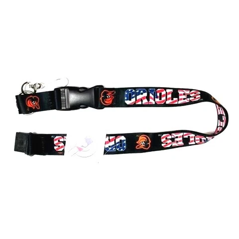 Baltimore Orioles Lanyard Keychain USA Series Stars & Stripes New MLB Cover