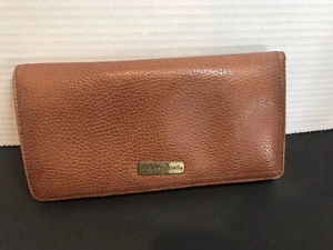 Vintage Anne Klein II Genuine Leather Wallet Brown Soft Very Good Condition - Picture 1 of 9