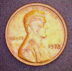 1972 DDO LINCOLN MEMORIAL CENT - WDDO-005 - ABT F+ - FREE SHIPPING! - Picture 1 of 7