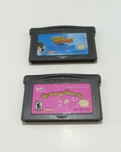 Nintendo Gameboy Advance Games Lot Barbie Groovy Over The Hedge Cartridges Only - Picture 1 of 16