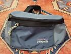 PATAGONIA Hip Sack Fanny Pack Gray Blue Zipped Hiking Outdoor Bag 1.5L Or 2L