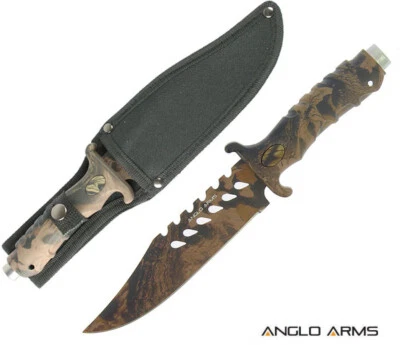 ANGLO ARMS Outdoormesser CAMO Rubber Jagtmesser Messer