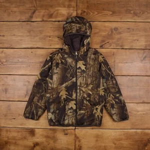 Vintage Columbia Outdoor Jacket S Real Tree Camouflage Brown Womens - Picture 1 of 9