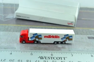 Camión remolque tractor Herpa Mercedes Actros Marklin rojo escala 1:220 Z - Imagen 1 de 3