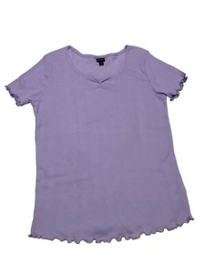 Art Class Girls Lavender Purple Ribbed Scoop Neck Top XXL (16/18) - Picture 1 of 6