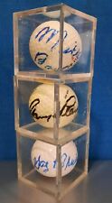 3 signed, autographed golf balls Miller Barber, Gary Player, Gay Brewer