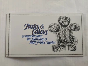 1981 Royal Wedding Charles & Diana MNH Stamp Booklet Turks & Caicos - Picture 1 of 12