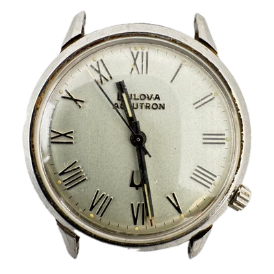 Винтажные мужские наручные часы 34 мм 1975 Accutron Roman с камертоном 218 0 сталь США - Изображение 1 из 3