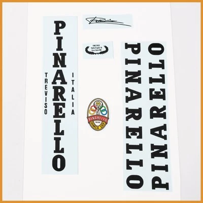 JUEGO DE CALCOMANÍAS PINARELLO TREVISO AÑOS 80 TOBOGÁN ACUÁTICO BICICLETA DE CARRETERA VINTAGE SÚPER DELGADA ESPECIAL Foto 1 de 4