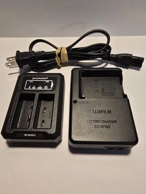 Fuji FujiFilm BC-126 & [Pro]Master NP-W126S Chargers For NP-W126 Battery - Image 1 of 2