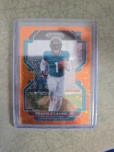 2021 Panini Prizm - Rookie Travis Etienne #344 Orange Disco Prizm (RC) - Picture 1 of 2