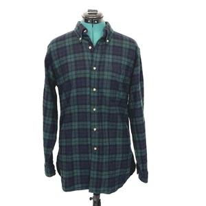 Pendleton Vintage Shirt 1980's Mens Size Medium 100% Wool Green Tartan Plaid - Picture 1 of 11